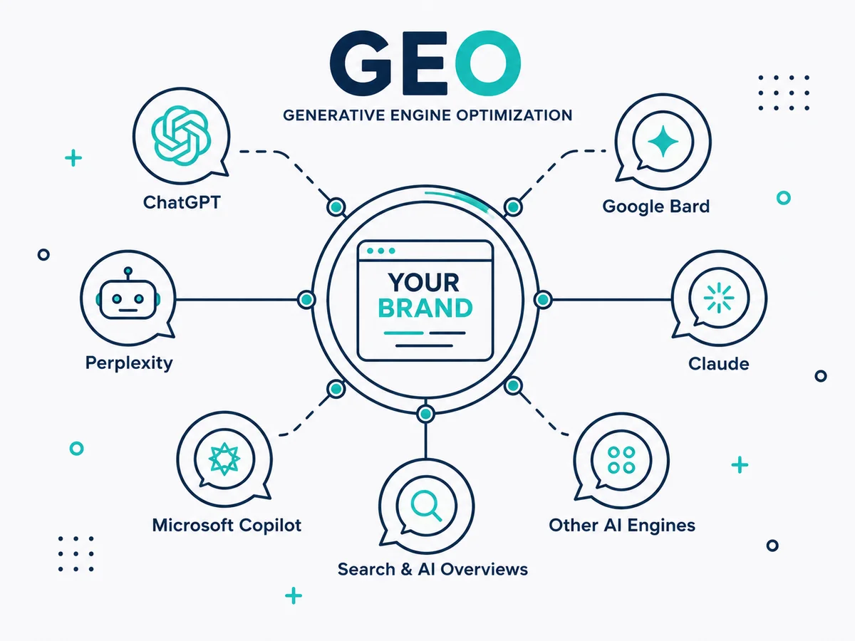 GEO (Generative Engine Optimization) illustration